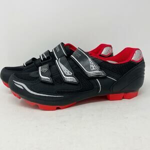 Gavin Red & Black Cycling Clip-In Biking Shoes EU 43 US Mens 10